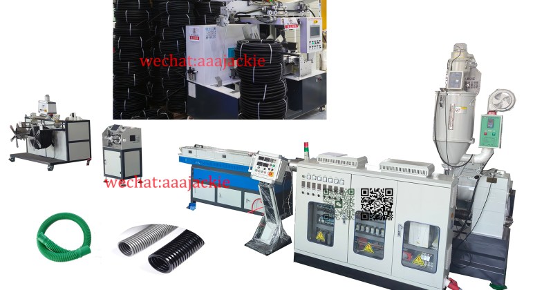 Single wall corrugated pipe making machine