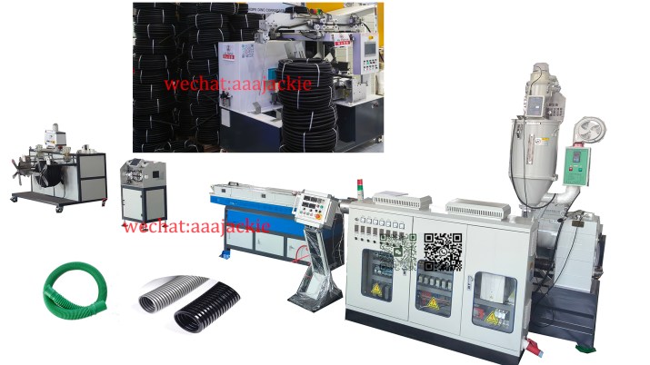 Single wall corrugated pipe making machine