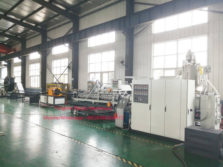 HDPE double wall corrugated pipe extrusion line