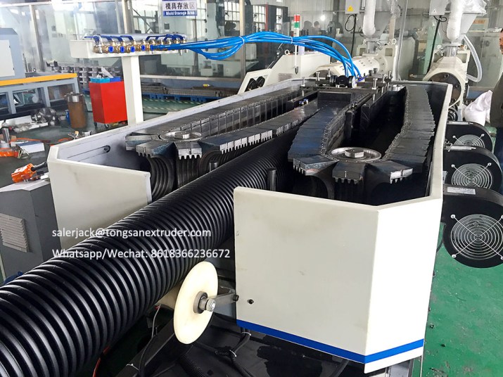 HDPE Double Wall Corrugated Pipe Extrusion Line