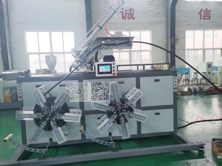 HDPE pipe double position winder coiler