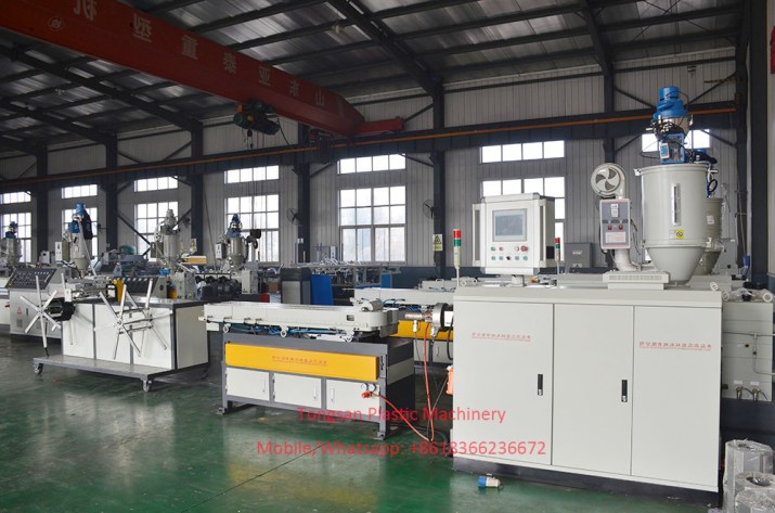 PE PP corrugated pipe production line