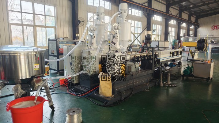HDPE DWC Pipe Machine with Color Marking Line