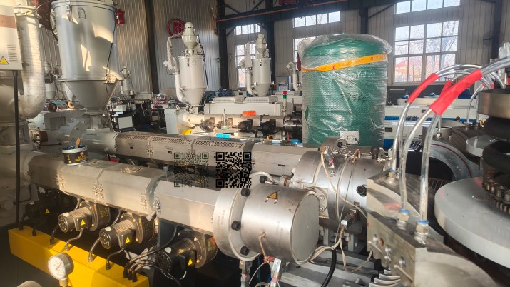 HDPE double wall corrugated pipe extruder