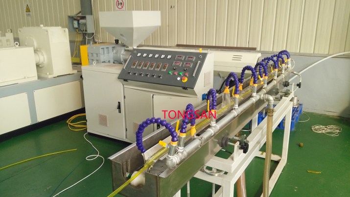 PVC fiber hose extrusion line