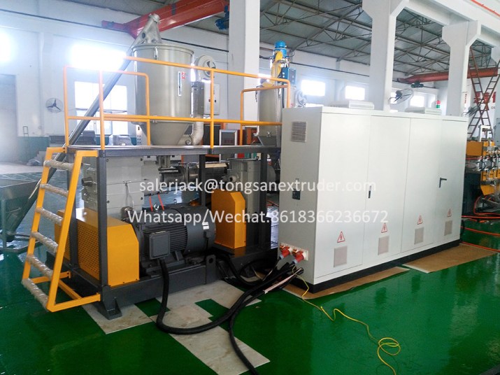 PP corrugated sheet extruder