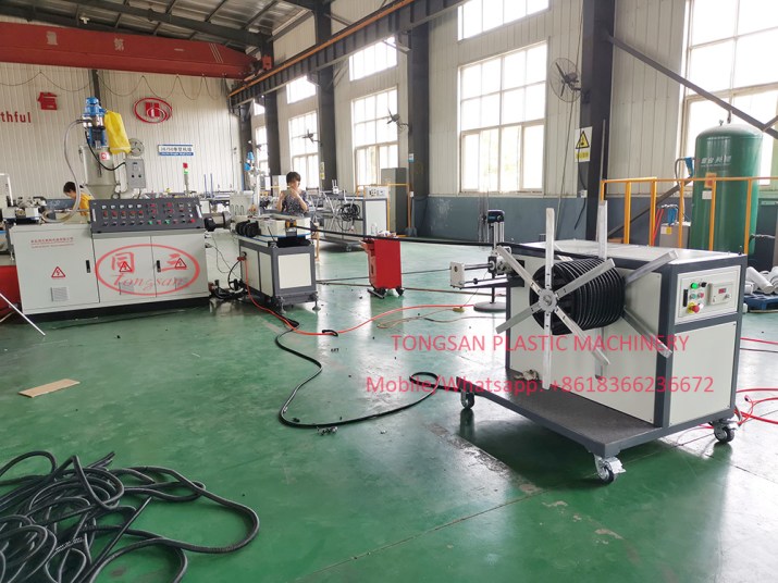 PP PE PVC single wall corrugated pipe production line