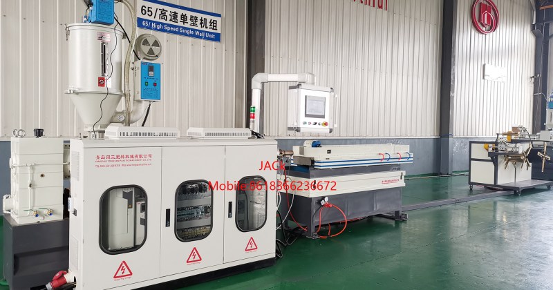 High Speed Single Wall Corrugated Pipe Machine
