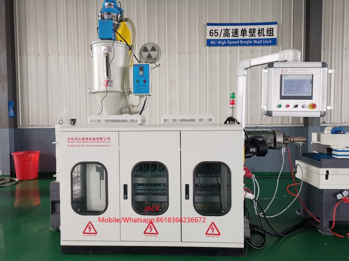 single wall corrugated pipe machine
