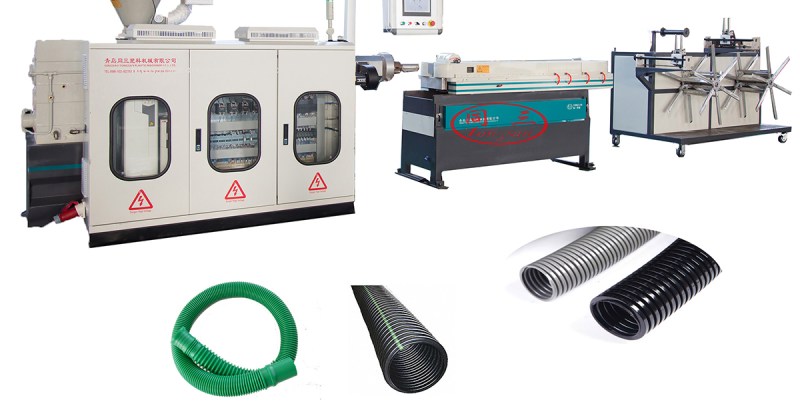 corrugated plastic pipe machine