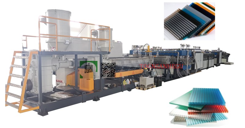 Polycarbonate PC Hollow Profile Multiwall Sheet Making Machine