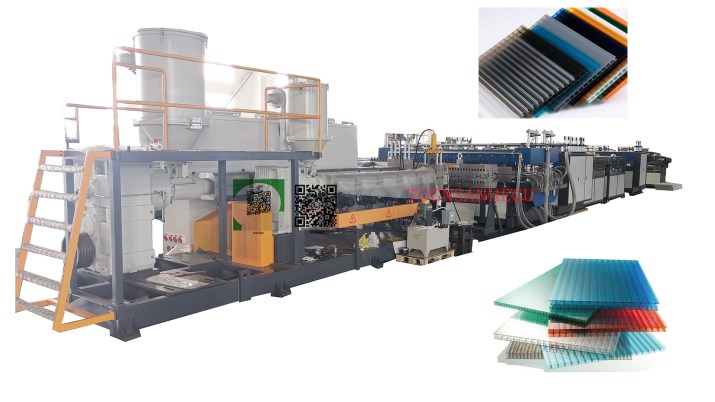 Mesin produksi lembaran multiwall polycarbonate
