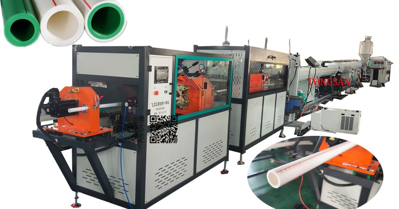 Machine de production de tuyaux en plastique