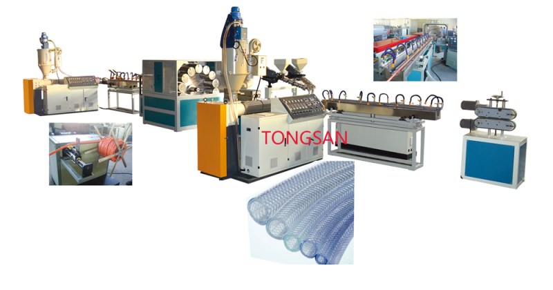 PVC fiber reinforced hose machine