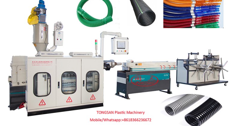 PE Corrugated Pipe Machine