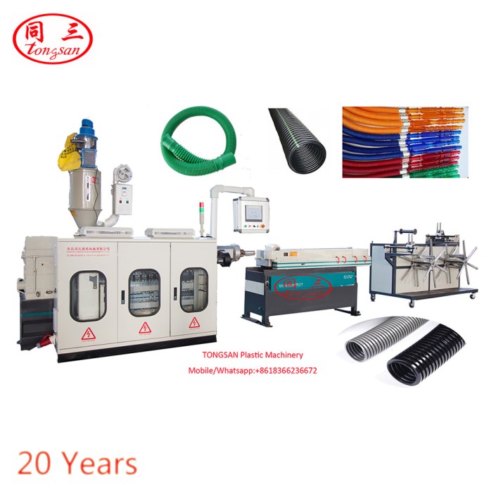 PE Corrugated Pipe Machine